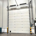 Porta industrial de sobrecarga seccional isolada de redução de ruído